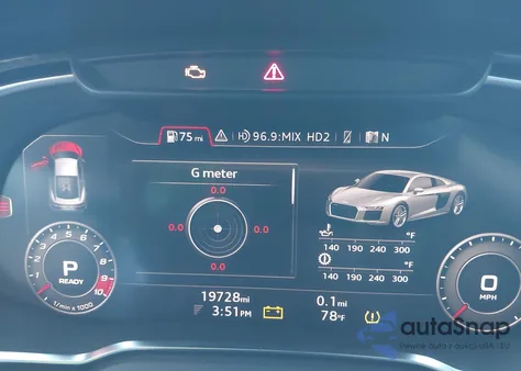 2018 Audi R8 5.2 V10 from USA, damaged, VIN WUABAAFX5J7902204